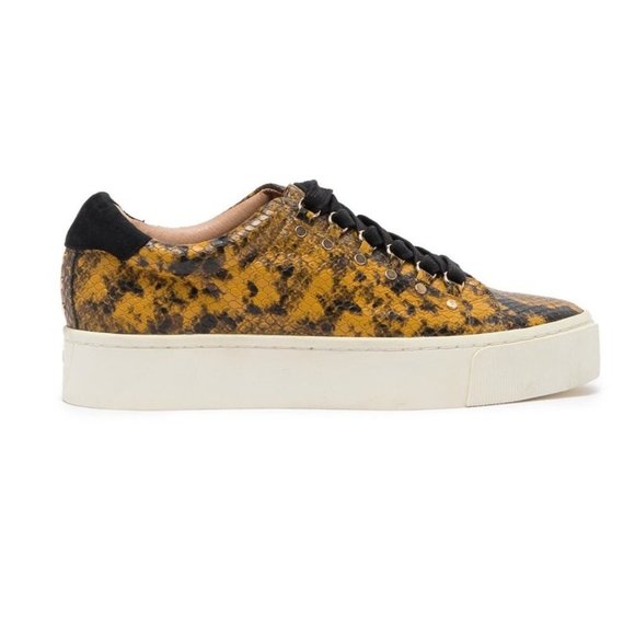 NWT Joie Handan Sneakers in Mustard - Picture 2 of 6